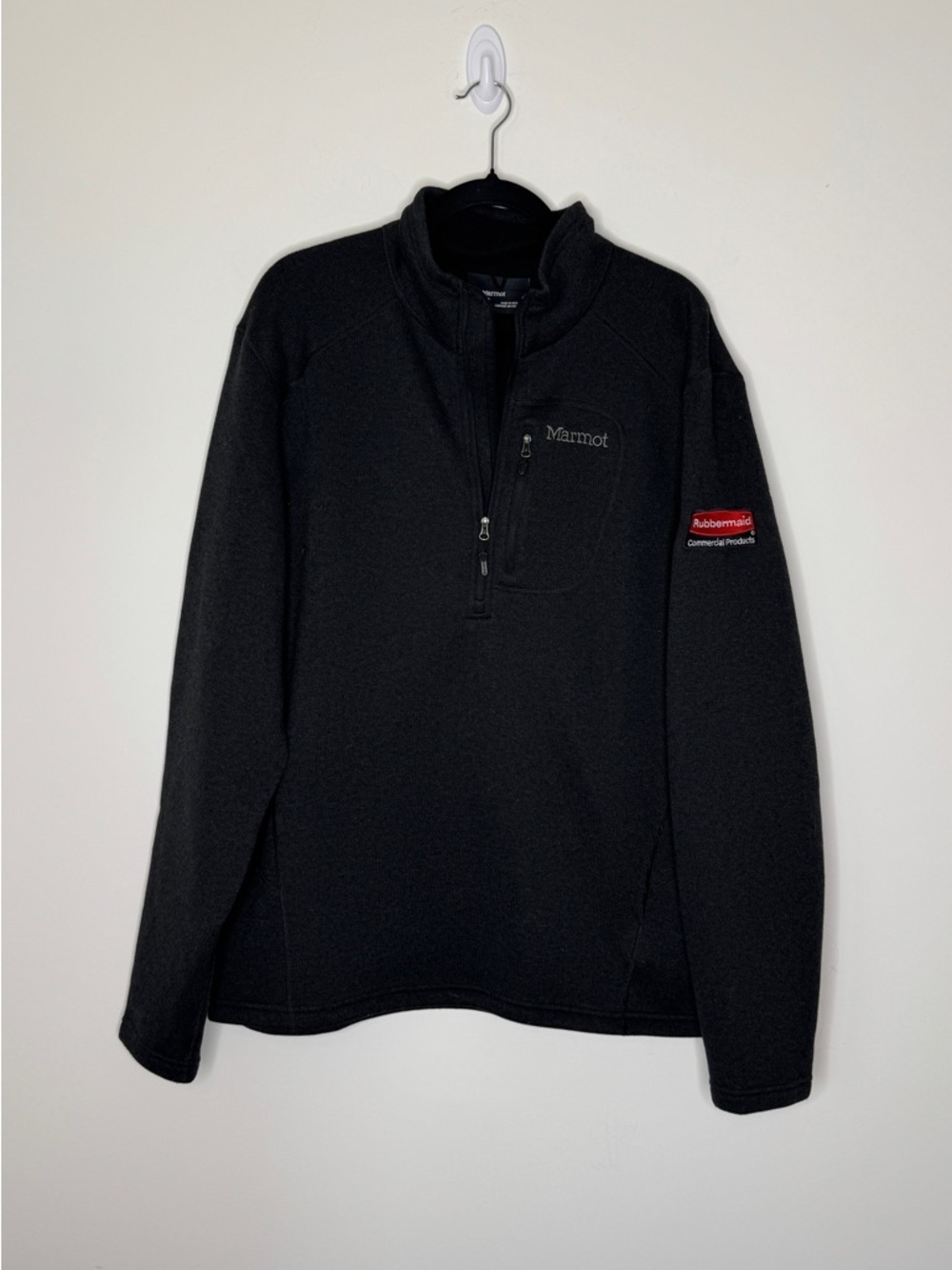 Marmot Black Zip-Up Fleece Jacket